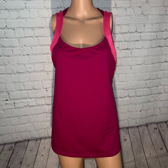 Old Navy Tops - Old Navy Active Dark Purple & Pink tank top size XL